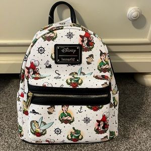 NWT Disney Peter Pan Tattoo Loungefly Mini Backpack